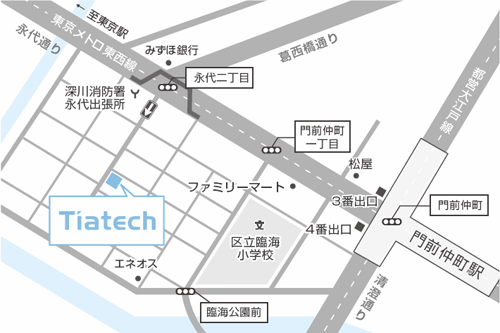 株式会社ティアテック - 案内地図